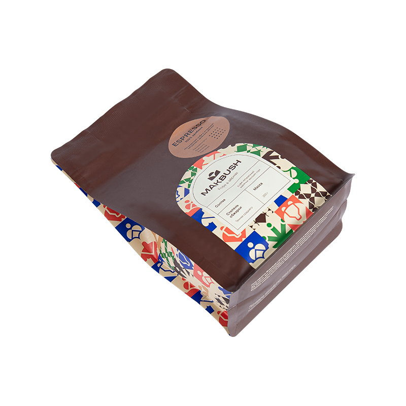 250 g, 500 g, 1 kg kaffebønne emballasjepose 250 g, 500 g, 1 kg kaffebønne emballasjepose